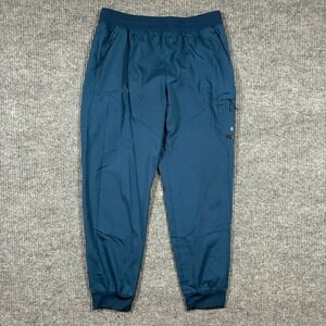 Apana Mens Athletic Jogger Pants Size XL Blue Tapered Stretch Training Gym